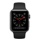 Apple Watch Series 3 GPS + LTE 42mm Space Gray Aluminum Case with Black Sport Band (MR302)