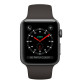 Apple Watch Series 3 38mm GPS Space Gray Aluminum Case with Gray Sport Band (MR352)