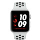 Apple Watch Series 3 Nike+ GPS + LTE 42mm Silver Aluminum Case with Pure Platinum/Black Sport Band (MQLC2)