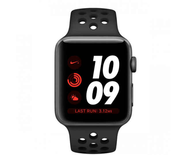 Apple Watch Series 3 Nike + (GPS + LTE) 38mm Space Gray Aluminum with Anthracite / Black Sport Band (MQL62)