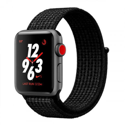 Apple Watch Series 3 Nike+ GPS + LTE 38mm Space Gray Aluminium Case with Black/Pure Platinum Nike Sport Loop (MQL82) Apple Watch Series 3 Nike+ GPS + LTE 38mm Space Gray Aluminium Case with Black/Pure Platinum Nike Sport Loop (MQL82)
