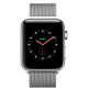 Apple Watch Series 3 GPS + Cellular 38mm Stainless Steel Case with Milanese Loop (MR1F2)