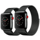 Apple Watch Series 3 GPS + Cellular 42mm Space Black Stainless Steel Case with Space Black Milanes Loop (MR1L2)