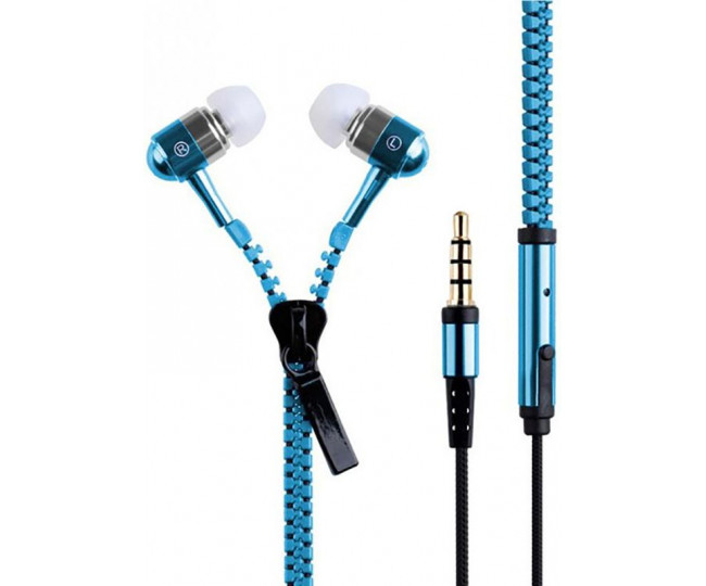Навушники Zipper Earphones Blue