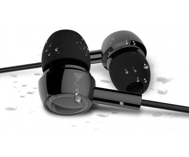 Наушники Usams EP-12 Plastic Earplug Plating Small Earphone Black