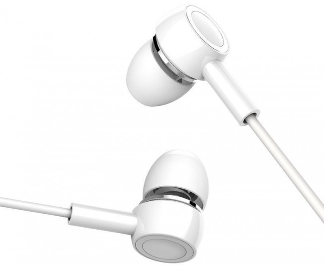 Навушники Usams EP-12 Plastic Earplug Plating Small Earphone White
