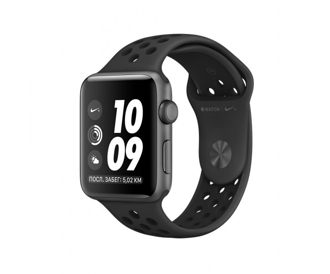 Apple Watch Nike 38mm Space Gray Aluminum Case with Anthracite/Black Nike Sport Band (MQ162)