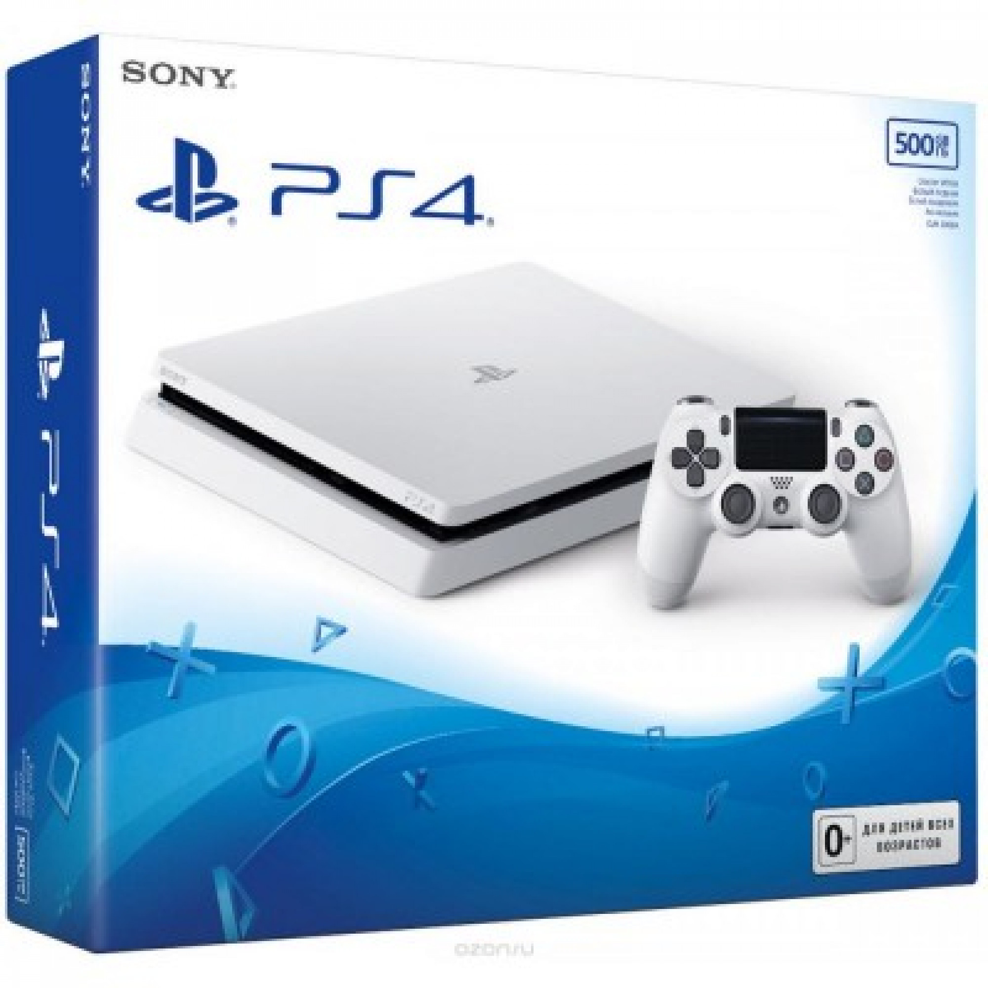 ᐈ Sony Playstation 4 Slim 500gb White (Гарантія 18 місяців