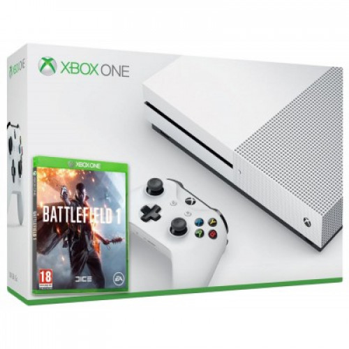 Ігрова консоль Xbox ONE S 500Gb + Гра Battlefield 1 (Гарантія 18 місяців)