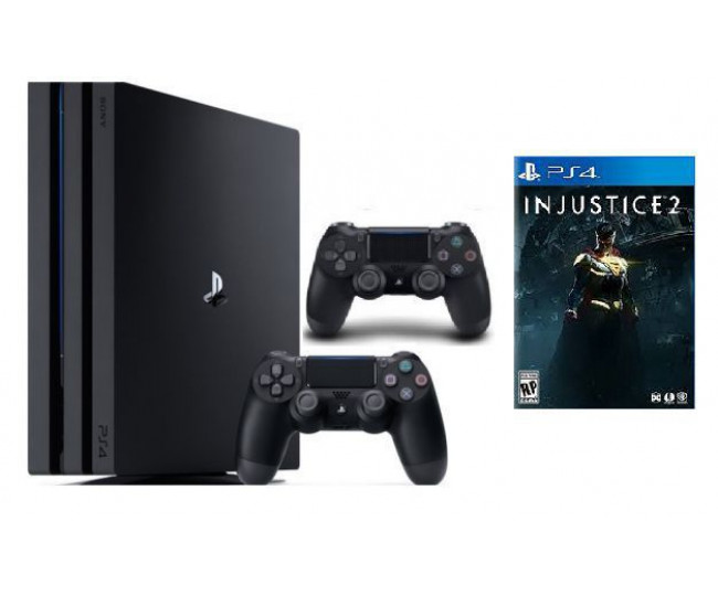 Playstation 4 Pro + Доп Джойстик + Игра Injustice 2