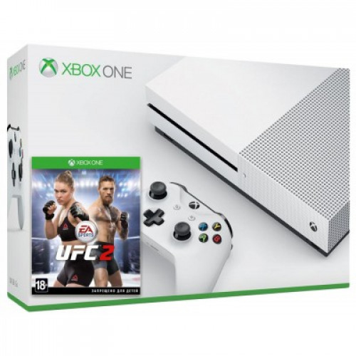 Ігрова консоль Xbox ONE S 500Gb + Гра UFC 2 (Гарантія 18 місяців)