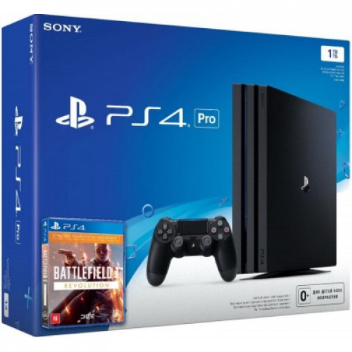 Sony Playstation 4 Pro 1000gb + Гра Battlefield 1 Revolution