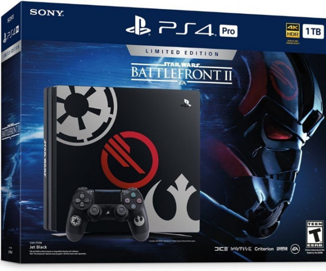 Sony Playstation 4 Pro 1000gb + Игра Star Wars: Battlefront II (Гарантия 18 месяцев)