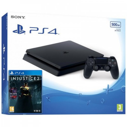 Sony Playstation 4 Slim 500gb + Доп Джойстик + Гра Injustice 2