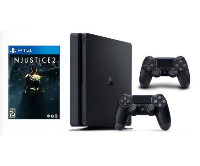 Sony Playstation 4 Slim 500gb + Доп Джойстик + Игра Injustice 2