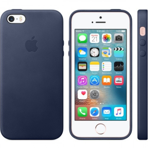 Чохол Leather Case для iPhone 5 / 5s / SE Dark Blue