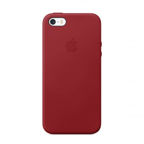 Чохол Apple Leather Case для iPhone 5 / 5s / SE (PRODUCT) RED (MNYV2)