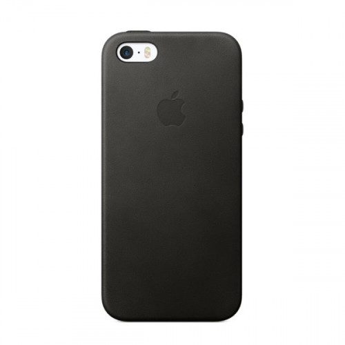 Чохол Apple Leather Case для iPhone 5/5s/SE Black (MMHH2)