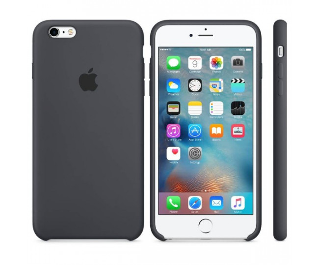 Оригінальний чохол Apple Silicone Case для iPhone 6 / 6s Plus Charcoal Gray (MKXJ2)