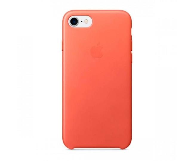 Оригинальный чехол Apple Leather Case для iPhone 8/7 Geranium (MQ5F2)