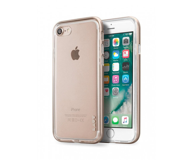 Чохол LAUT EXO-FRAME Aluminium bampers Gold для iPhone 7 (LAUT_IP7_EX_GD)