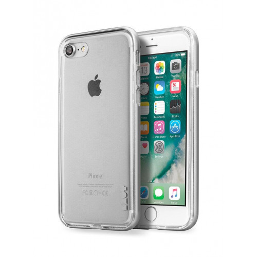 Чохол LAUT EXO-FRAME Aluminium bampers Silver для iPhone 7 (LAUT_IP7_EX_SL)