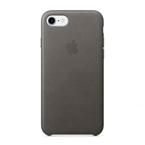 Оригінальний чохол Apple Leather Case для iPhone 8/7 Storm Gray (MMY12)