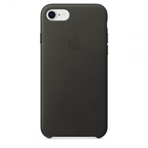 Оригінальний чохол Apple Leather Case для iPhone 8/7 Charcoal Gray (MQHC2)