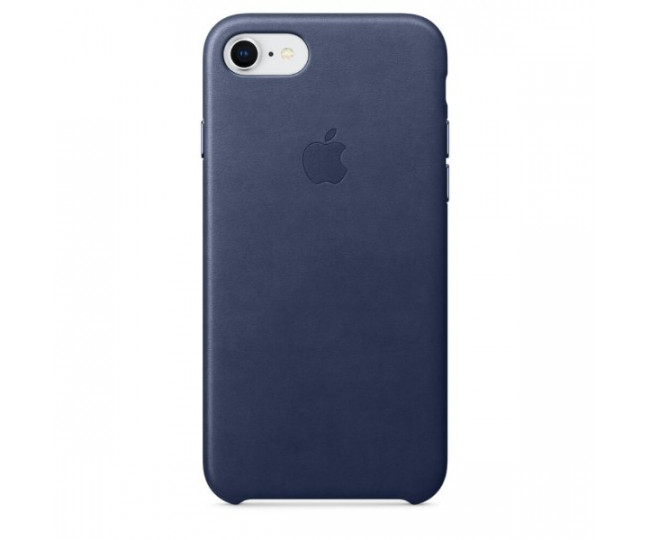Оригінальний чохол Apple Leather Case для iPhone 8/7 Midnight Blue (MQH82)