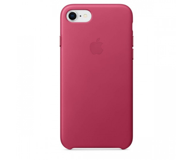 Оригінальний чохол Apple Leather Case для iPhone 8/7 Pink Fuchsia (MQHG2)