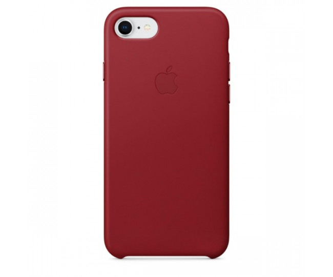 Оригінальний чохол Apple Leather Case для iPhone 8/7 (PRODUCT) Red (MQHA2)