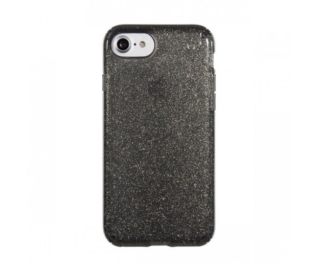Чохол Speck Presidio Clear + Glitter Onyx Black для iPhone 7/8