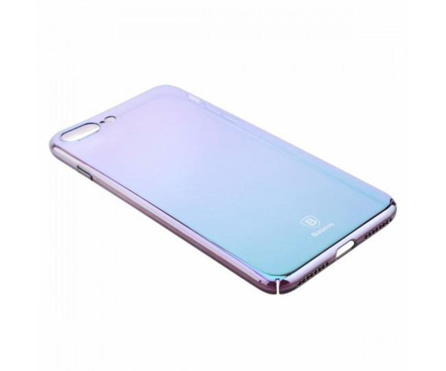 Чохол Baseus Glass Case для iPhone 7 Violet-Blue