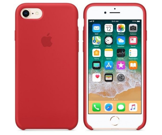 Чохол Apple Silicone Case для iPhone 8/7 (PRODUCT) Red (MQGP2)