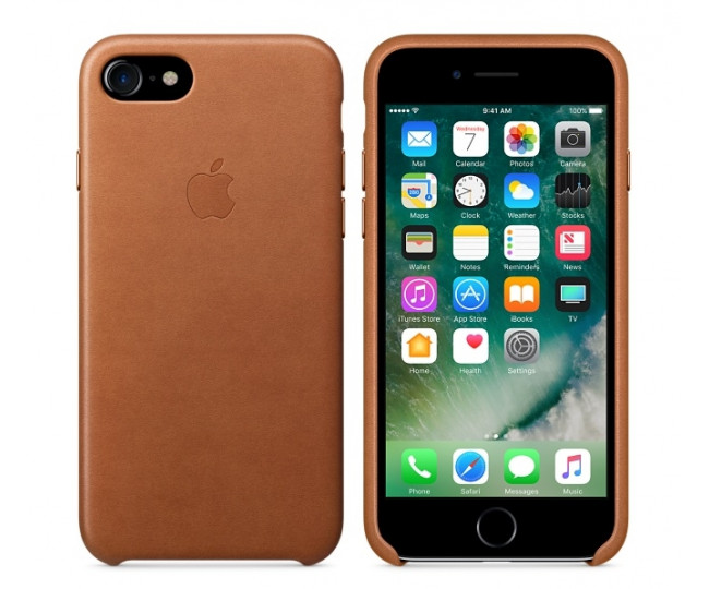 Чохол Apple iPhone 7 Leather Case - Saddle Brown (MMY22)