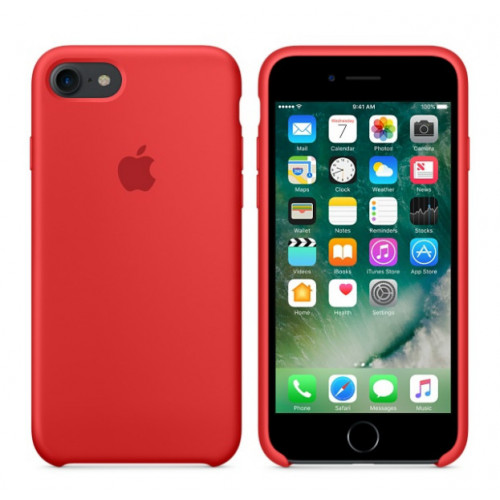 Чохол Apple iPhone 7 Silicone Case - (PRODUCT) RED (MMWN2)