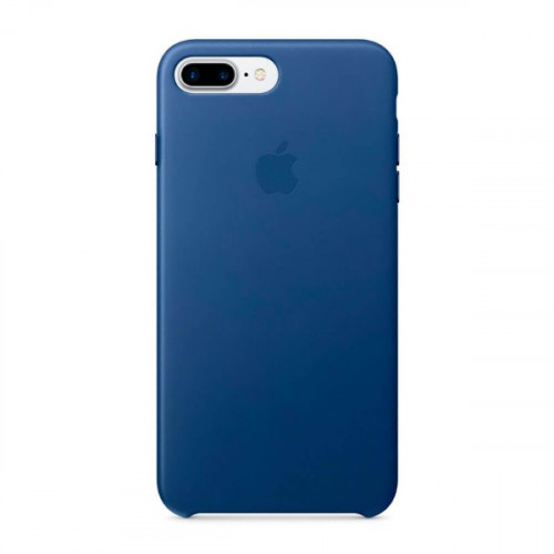 Оригинальный чехол Apple Leather Case для iPhone 8 Plus/7 Plus Sapphire (MPTF2)