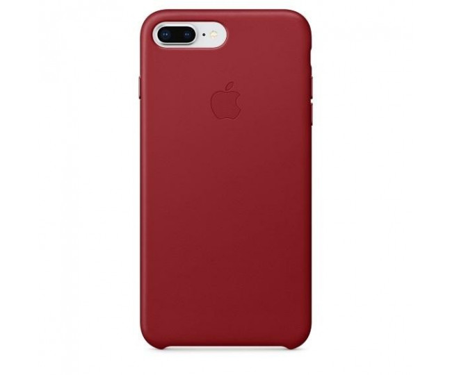 Оригинальный чехол Apple Leather Case для iPhone 8 Plus/7 Plus (PRODUCT) RED (MQHN2)