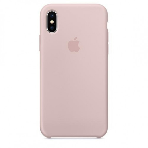 Оригінальний чохол Apple Siliсone Case для iPhone X Sand Pink (MQT62)