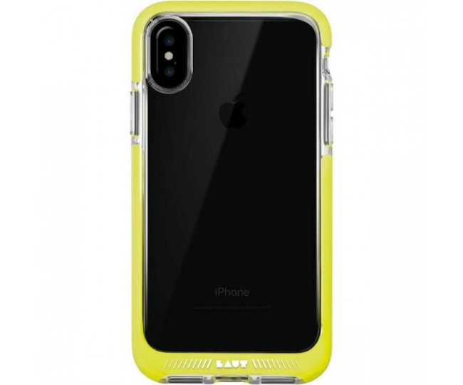 Чохол LAUT FLURO для iPhone X Yellow (LAUT_iP8_FR_Y)