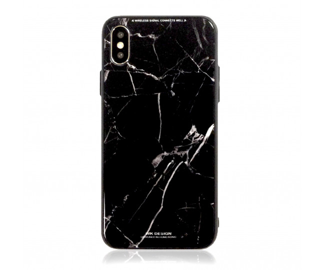 Чохол WK Design Glass LL10 Marble Silver для iPhone X