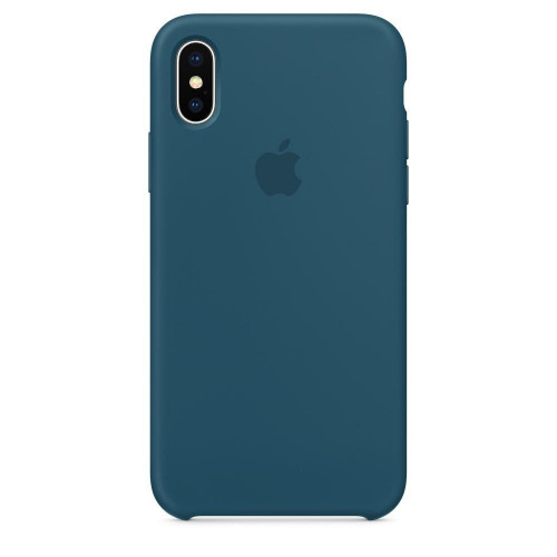 Оригинальный чехол Apple Siliсone Case для iPhone X Cosmos Blue (MR6G2)