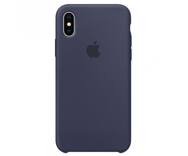 Оригинальный чехол Apple Siliсone Case для iPhone X Midnight Blue (MQT32)