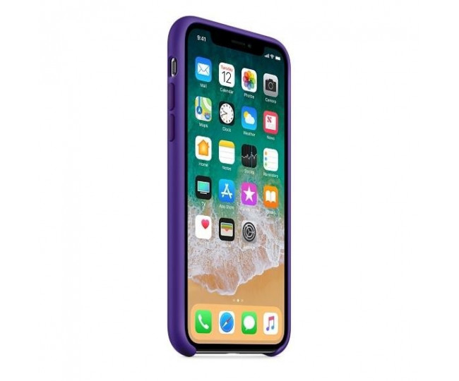 Оригінальний чохол Apple Siliсone Case для iPhone X Ultra Violet (MQT72)