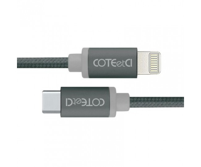 Кабель Lightning COTEetCI M38 Type-C to Lightning Cable 1.2m Black (CS2151-BK)