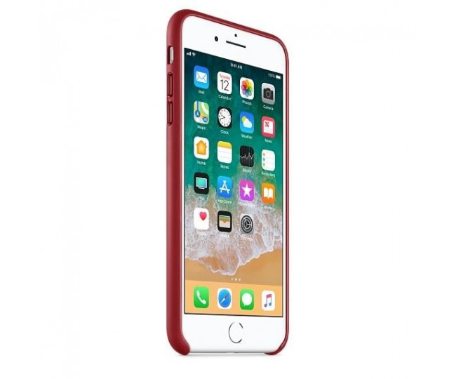 Оригінальний чохол Apple Leather Case для iPhone 8 Plus / 7 Plus (PRODUCT) RED (MQHN2)