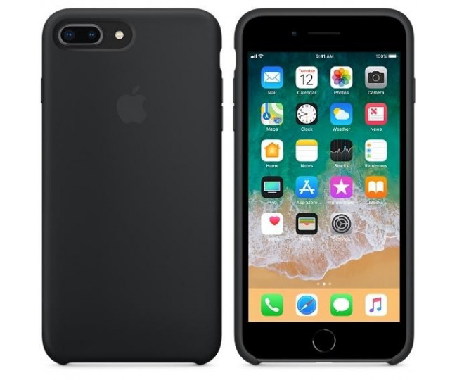 Оригінальний чохол Apple Silicone Case для iPhone 8 Plus / 7 Plus Black (MQGW2)