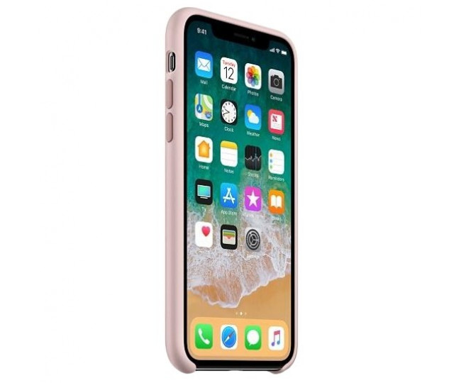 Оригинальный чехол Apple Siliсone Case для iPhone X Sand Pink (MQT62)