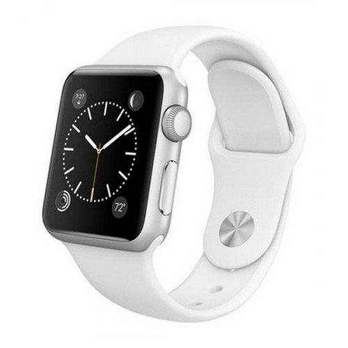 Apple Watch 38mm Stainless Steel with White Sport Band (MJ302) CPO