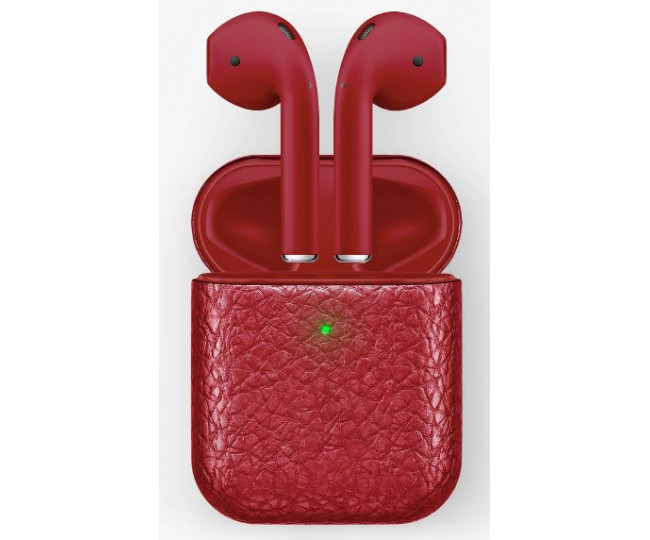 Навушники Apple AirPods 2 MRXJ2 Calfskin Red